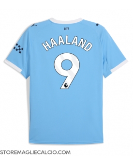 Manchester City Erling Haaland #9 Maglia Gara Casa Repliche 2025-26
